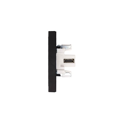 ZIMA Розетка HDMI одинарная чёрный бархат