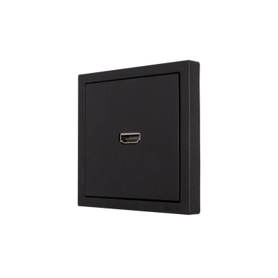 ZIMA Розетка HDMI одинарная чёрный бархат