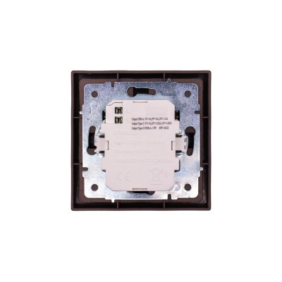 ZIMA Розетка TC+ USB разъем шоколад