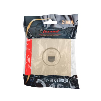 ZIMA Розетка компьютерная золото