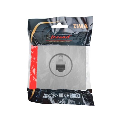 ZIMA Розетка компьютерная серый матовый 140