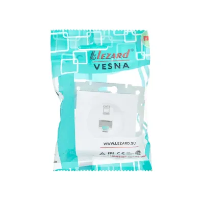 VESNA Розетка компьютерная Cat 6   белый