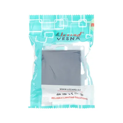 VESNA Однопозиционный переключатель   графит