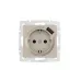 VESNA Розетка сз + USB разъём титан