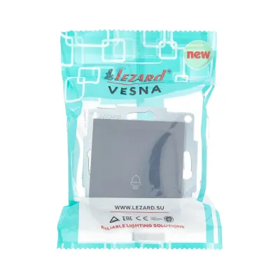 VESNA Кнопка звонка  графит