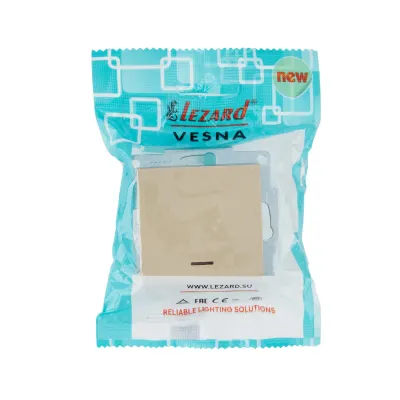 VESNA Выключатель с подсветкой  золото
