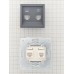 VESNA Розетка компьютерная + телефонная розетка Numeris (RJ45 Cat5e + Rj11)  графит
