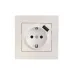 VESNA Розетка сз + USB разъём жемчужный