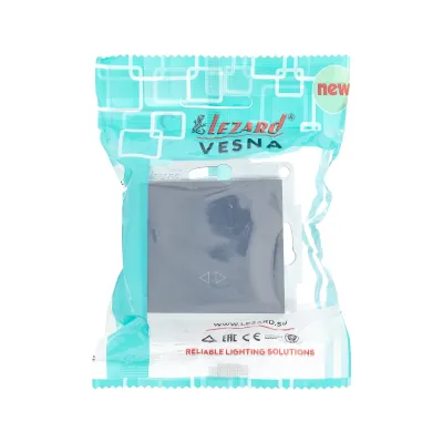 VESNA Выключатель промежуточный  графит
