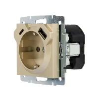 VESNA Розетка  сз TC+USB разъём   золото