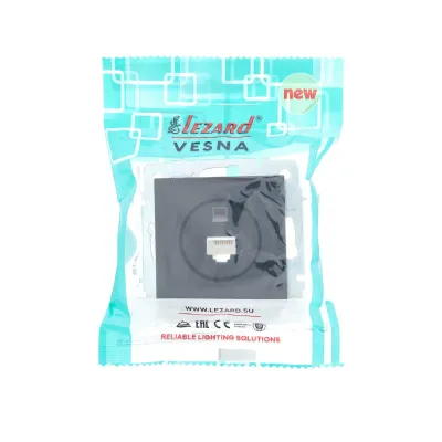VESNA Розетка компьютерная   черный