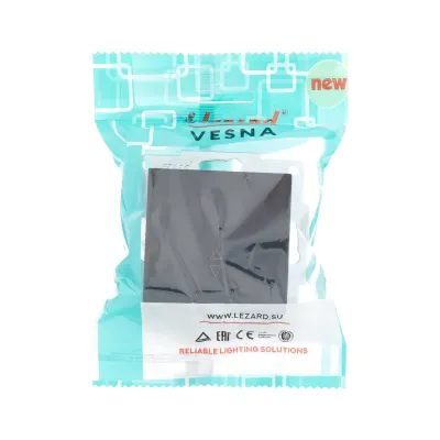 VESNA Выключатель проходной черный