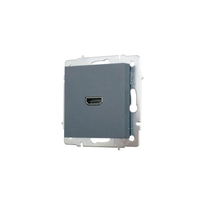 VESNA Розетка HDMI одинарная графит