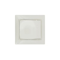 MIRA Розетка с/з с крышкой ПБТ крем IP44.