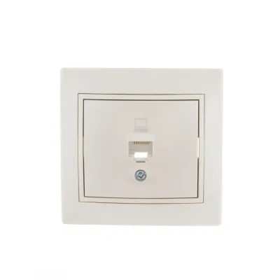 MIRA Розетка компьютерная RJ45Cat 5e жемчужно-белый перламутр