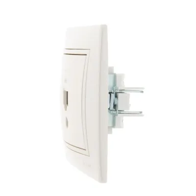 MIRA Розетка компьютерная RJ45Cat 5e жемчужно-белый перламутр