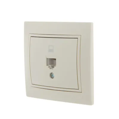 MIRA Розетка компьютерная RJ45Cat 5e   кремовый