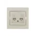MIRA Розетка компьютерная двойная RJ45Cat 5e   кремовый