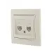 MIRA Розетка компьютерная двойная RJ45Cat 5e   кремовый