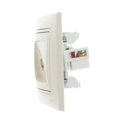 MIRA Розетка компьютерная двойная RJ45Cat 5e   кремовый