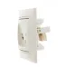 MIRA Розетка компьютер + телефон (RJ45 Cat 5e+RJ11)   кремовый