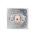 MIRA Розетка компьютерная RJ45Cat 5e   белый/серый