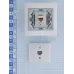 MIRA Розетка компьютерная RJ45Cat 5e   белый/серый
