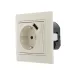 MIRA Розетка сз + USB разъём кремовый
