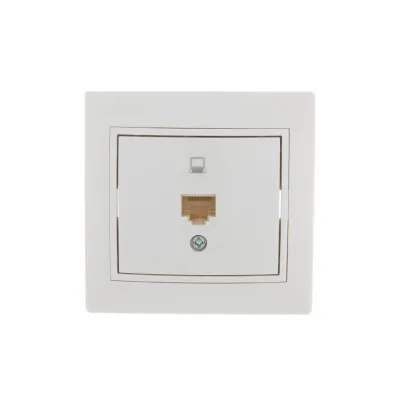 MIRA Розетка компьютерная RJ45Cat 5e     белый