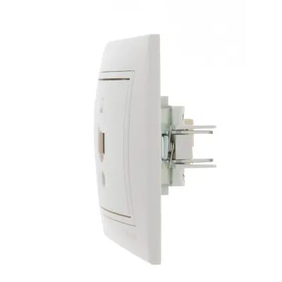 MIRA Розетка компьютерная RJ45Cat 5e     белый