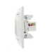 MIRA Розетка компьютерная двойная RJ45Cat 5e     белый