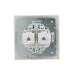MIRA Розетка компьютерная двойная RJ45Cat 5e     белый