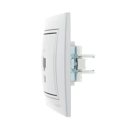 MIRA Розетка компьютерная RJ45Cat 5e серебро