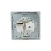 MIRA Розетка компьютер + телефон (RJ45 Cat 5e+RJ11) серебро