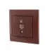 MIRA Розетка компьютерная RJ45Cat 5e   вишня