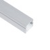 Профиль накладной для светодиодной ленты FERON LF-1010-E «накладной», цвет серебро, в комплекте 2 заглушки + экран + 4 крепежа, 2000*10*10мм