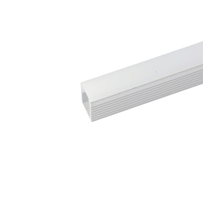 Профиль накладной для светодиодной ленты FERON LF-0809 «накладной», цвет серебро, в комплекте 2 заглушки + экран + 4 крепежа, 2000*7.8*9мм