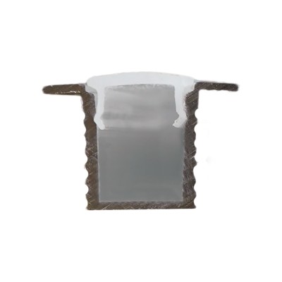 Профиль встраиваемый для светодиодной ленты FERON LF-0809A «встраиваемый», цвет серебро, в комплекте 2 заглушки + экран + 4 крепежа, 2000*12.4*9мм