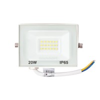 Прожектор светодиодный СДО 20Вт 1600Лм 6500K холодный свет, белый корпус REXANT