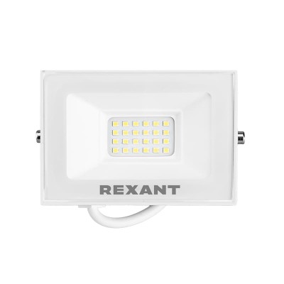 Прожектор светодиодный СДО 30Вт 2400Лм 6500K холодный свет, белый корпус REXANT