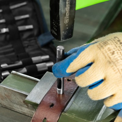 Набор пробойников для кожи 3 4 6 8 10 12.5 мм, 6 шт, чехол Сибртех Набор пробойников для кожи 3 4 6 8 10 12.5 мм, 6 шт, чехол Сибртех