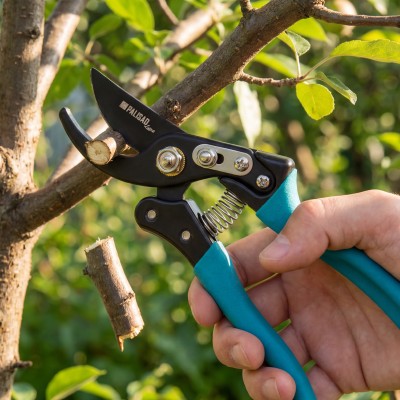 Секатор прямого реза, 220 мм, алюминиевые рукоятки, Luxe, Palisad