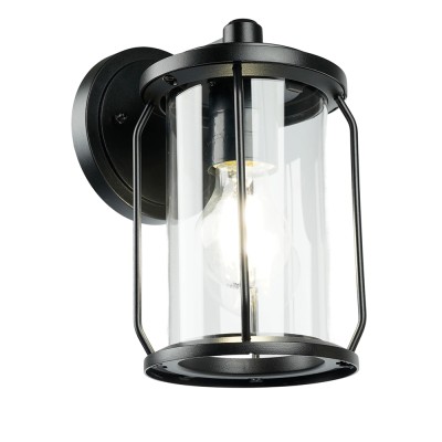 Светильник садово-парковый Feron PL791 на стену вниз 40W 220-240V E27, черный 51965