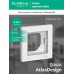 ATLASDESIGN AQUA 1-постовая РАМКА, IP44, БЕЛЫЙ