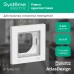 ATLASDESIGN AQUA 1-постовая РАМКА, IP44, БЕЛЫЙ