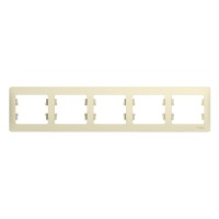 GLOSSA 5-постовая РАМКА, горизонтальная, БЕЖЕВЫЙ GLOSSA 5-постовая РАМКА, горизонтальная, БЕЖЕВЫЙ