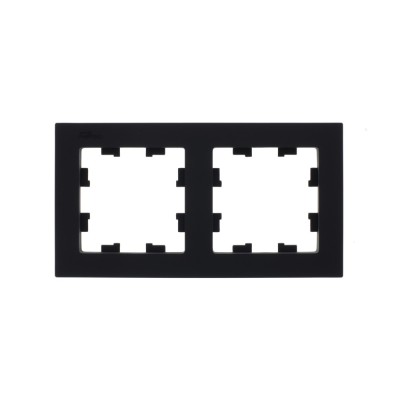 ATLASDESIGN 2-постовая РАМКА, универсальная, КАРБОН