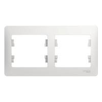 GLOSSA 2-постовая РАМКА, горизонтальная, БЕЛЫЙ GLOSSA 2-постовая РАМКА, горизонтальная, БЕЛЫЙ