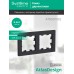 ATLASDESIGN 2-постовая РАМКА, универсальная, КАРБОН