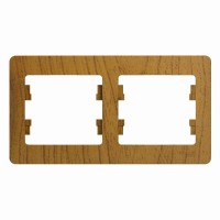 GLOSSA 2-постовая РАМКА, горизонтальная, ДУБ